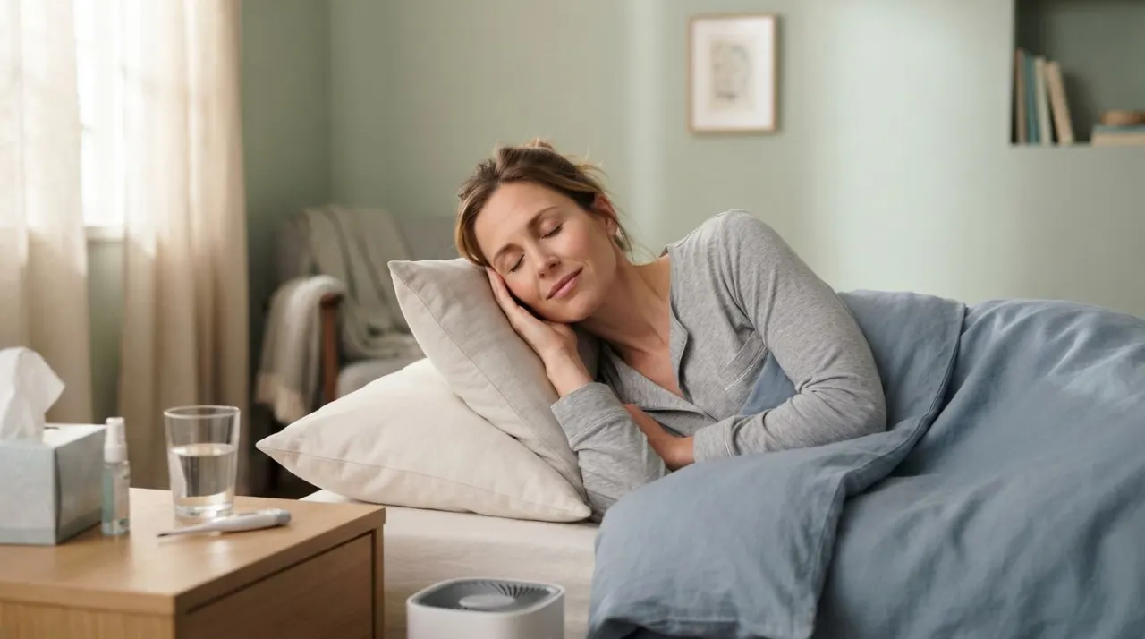 How to Sleep with COVID illustration