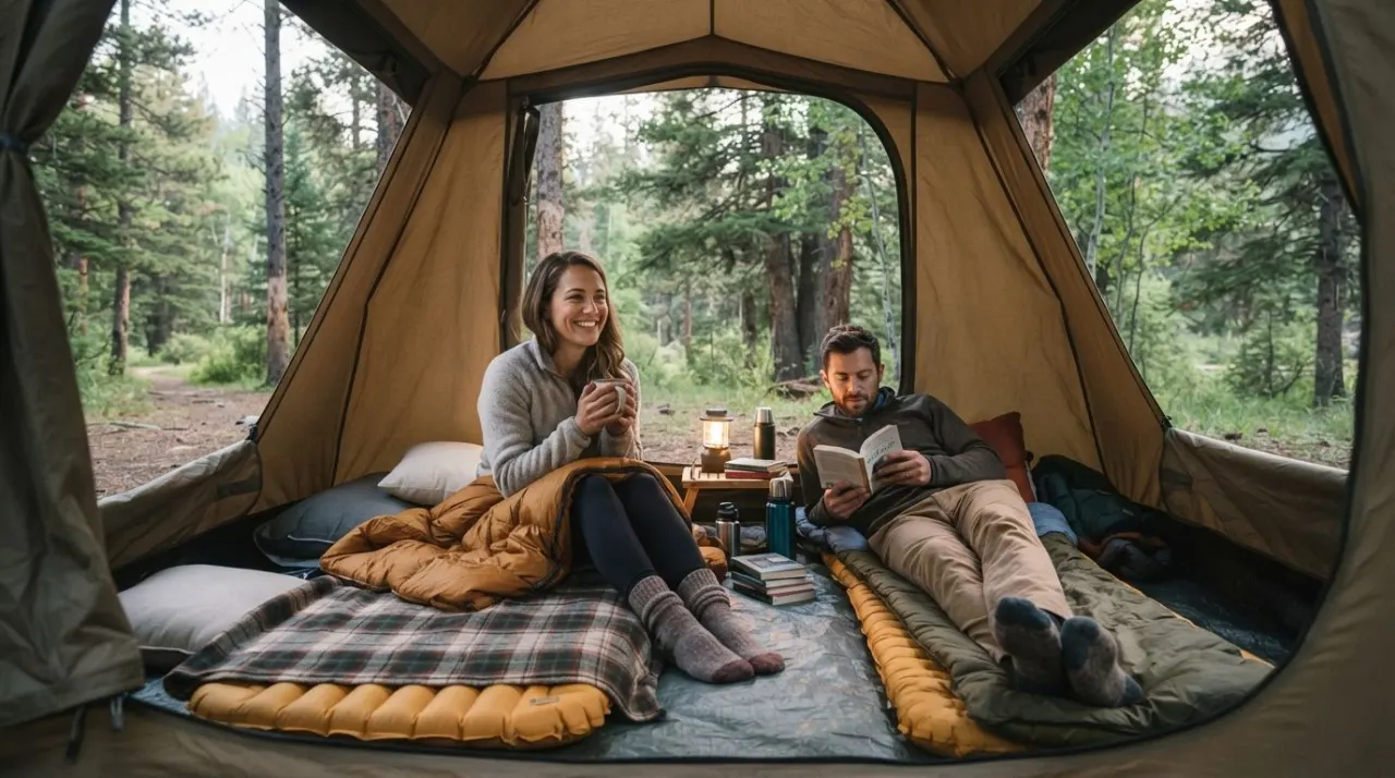 Tips for Sleeping While Camping illustration