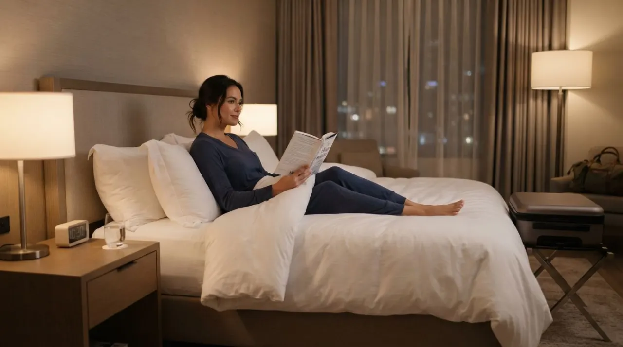 How to Fall Asleep in Hotels illustration