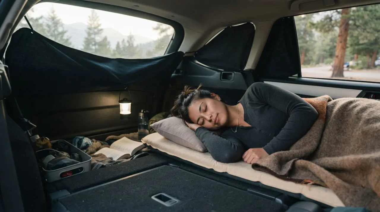 Tips for Sleeping in Cars illustration