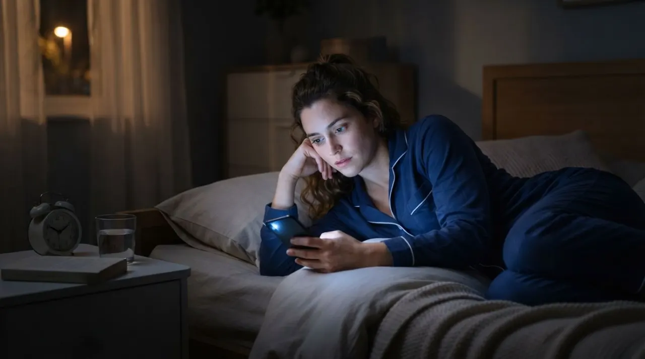 How Phone Use Affects Sleep illustration