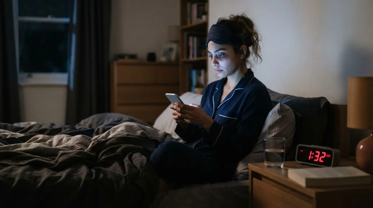 How Screen Time Affects Sleep illustration