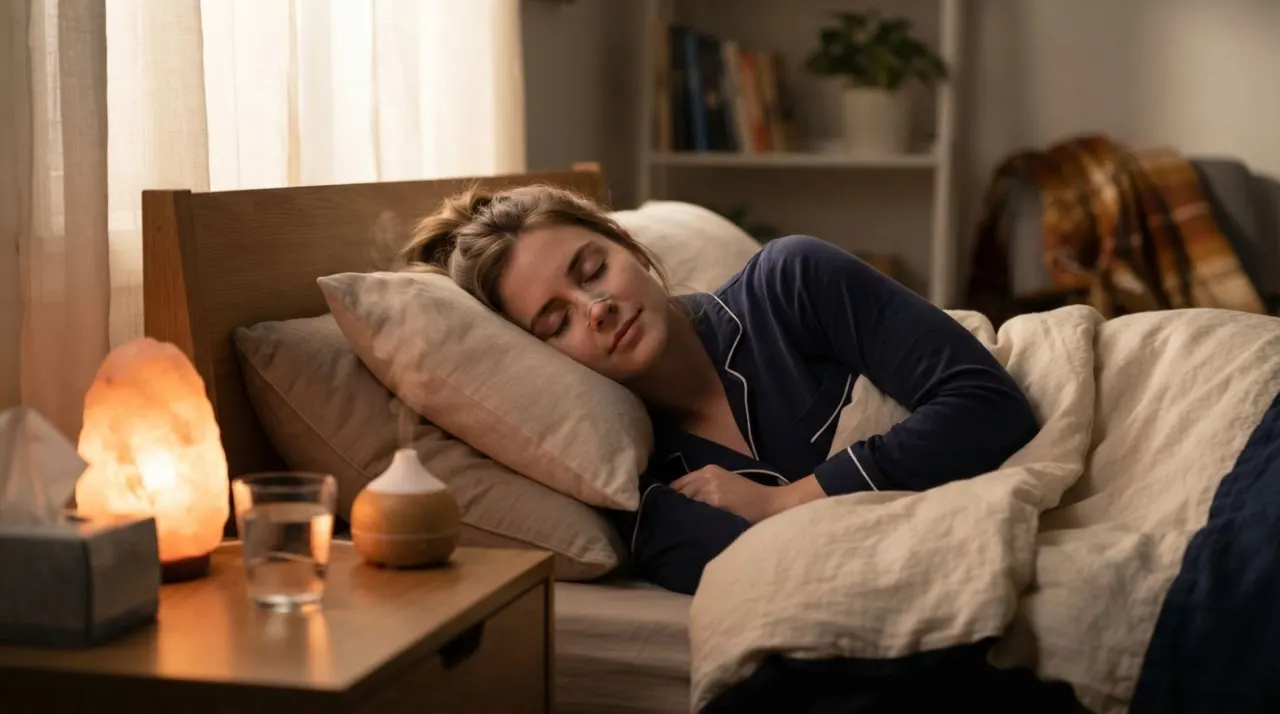 How to Sleep with a Stuffy Nose illustration