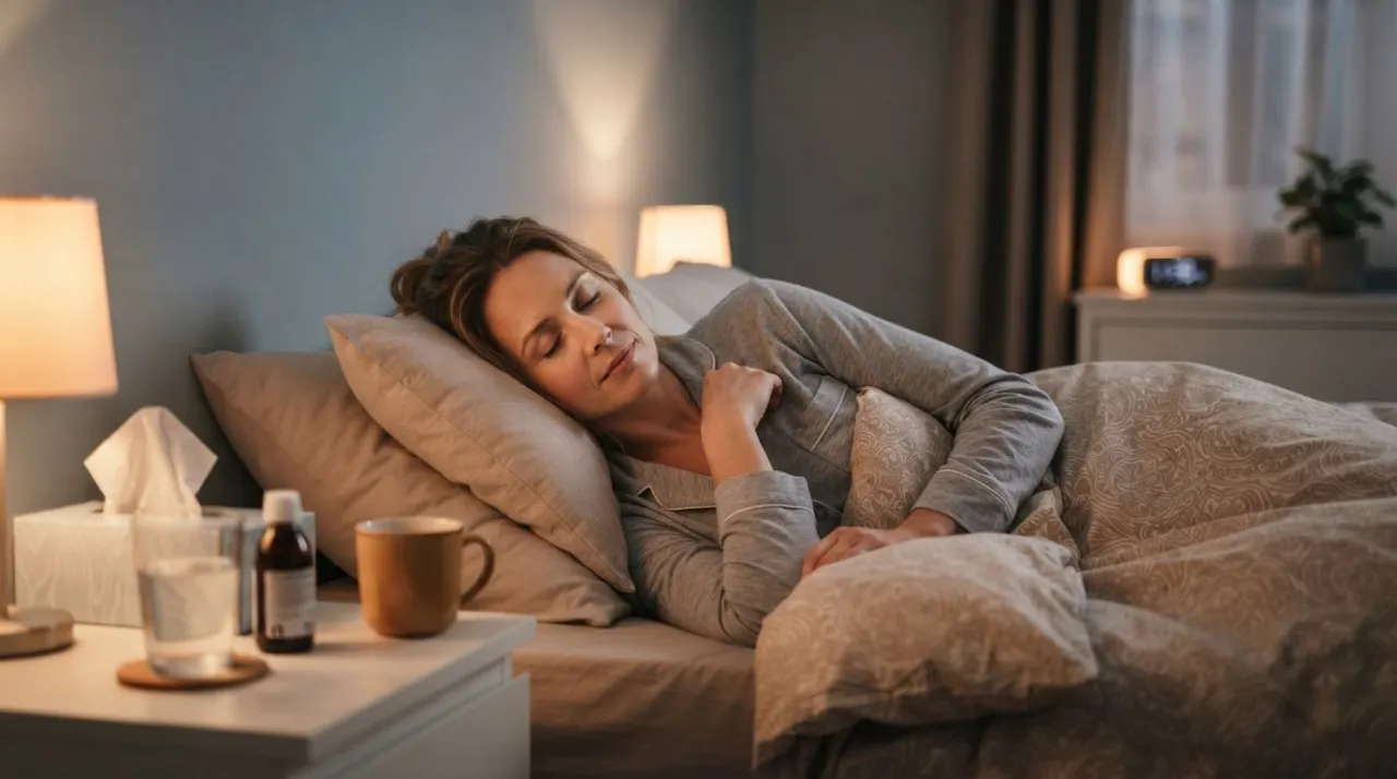 How to Sleep with a Cough illustration