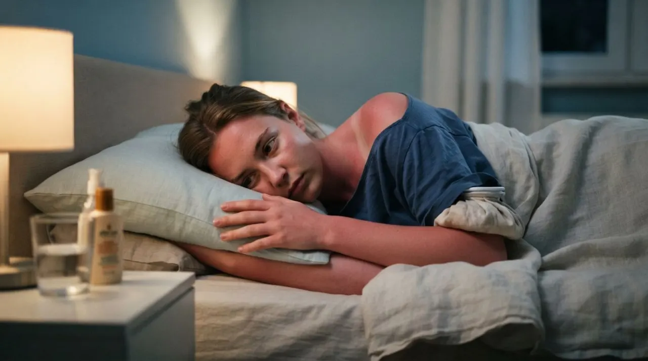 How to Sleep with a Sunburn illustration
