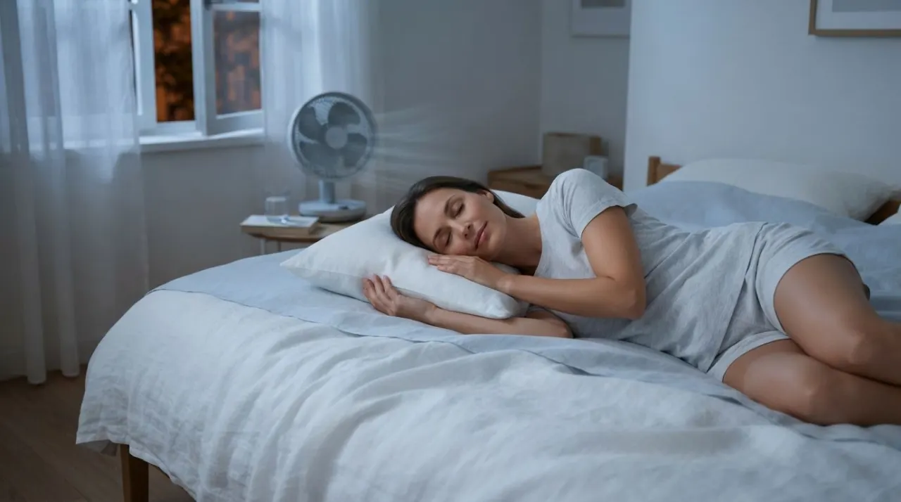 How to Sleep in Hot Weather illustration