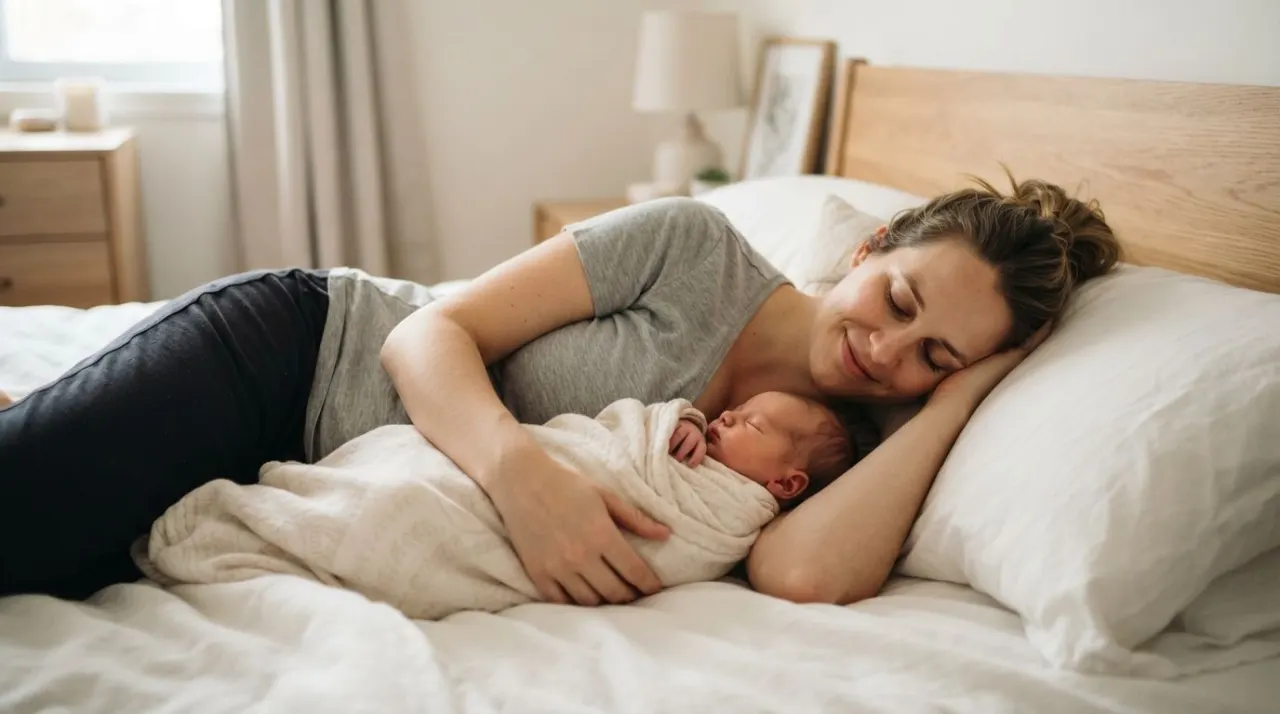 How to Sleep After Giving Birth illustration